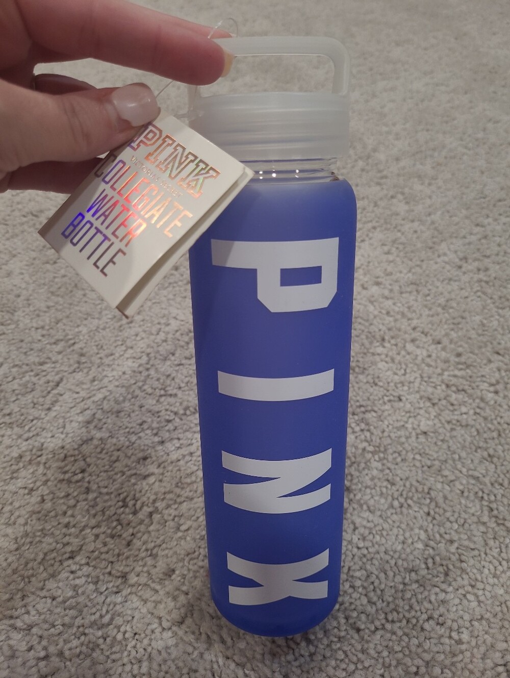 PINK Victoria's Secret Glass Water Bottle